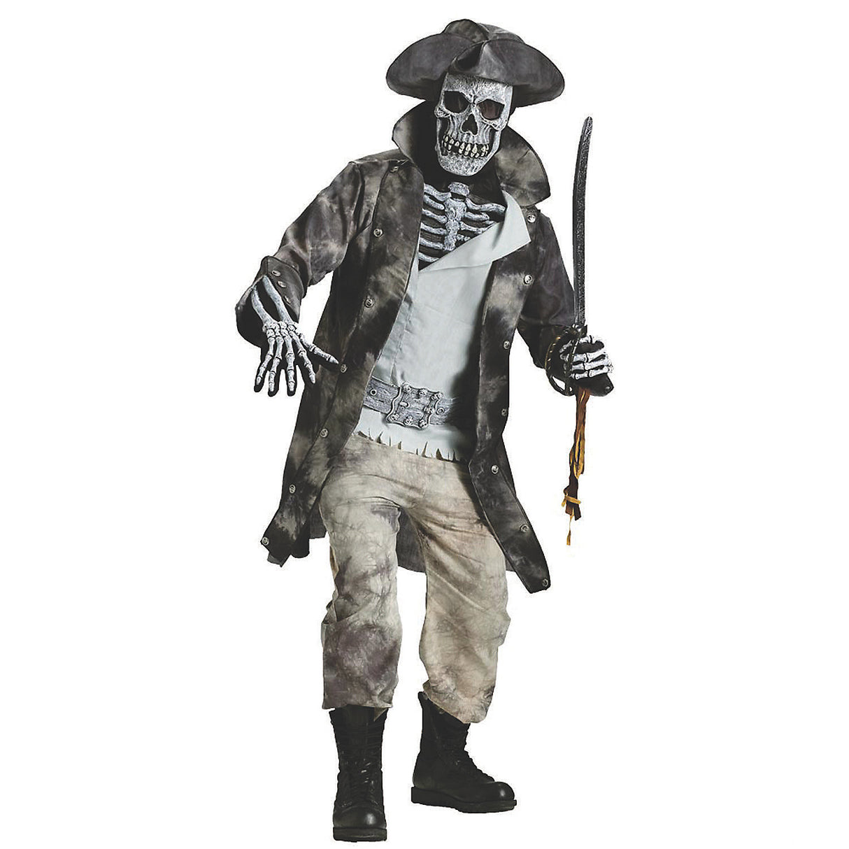 Adult Ghost Pirate Costume for Halloween Parties and Spooky Themed Events