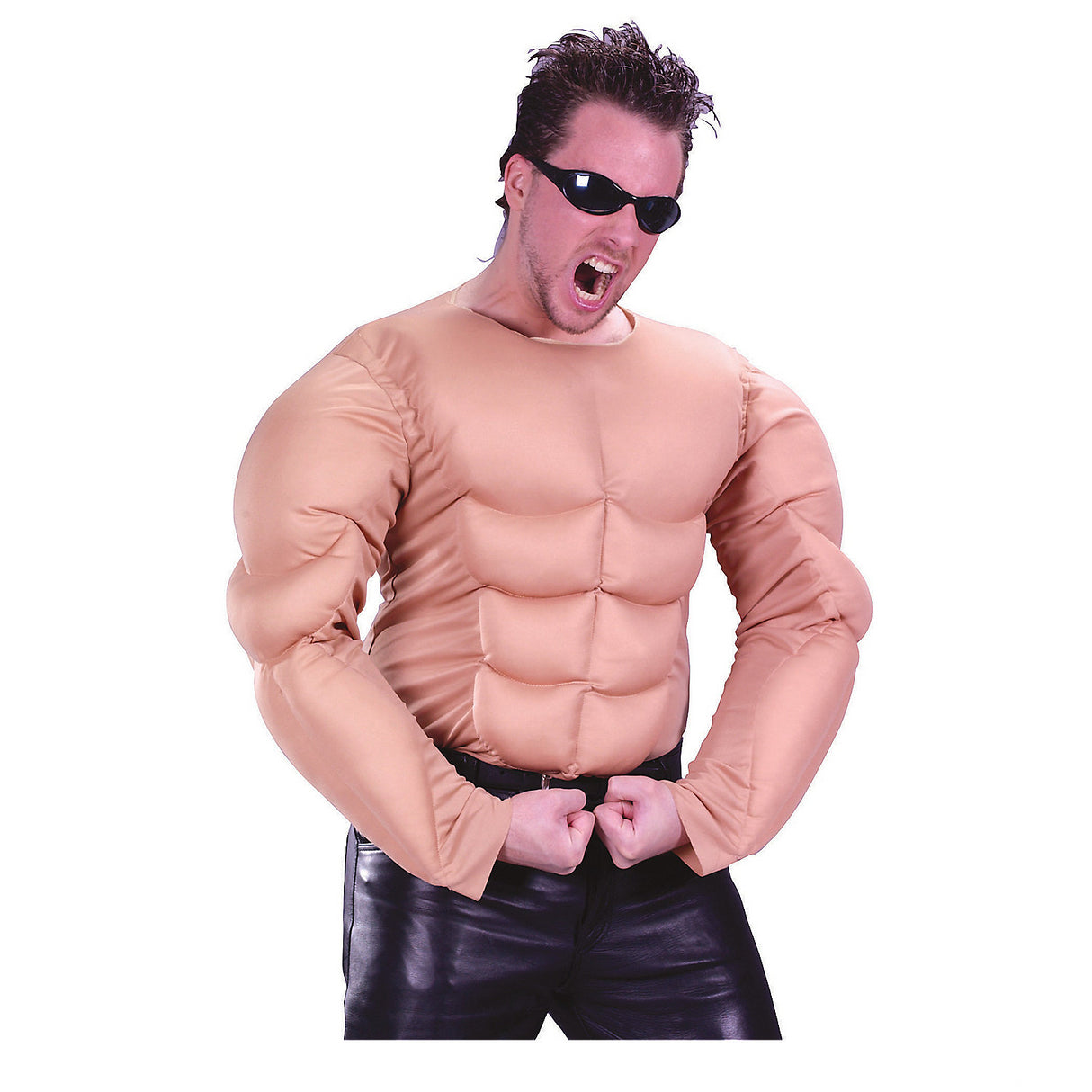 Men's Muscle Man Costume Shirt for Halloween Parties Costume Events and Themed Dress Up