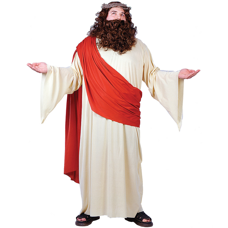Jesus Adult Costume - Religious Robe for Themed Events - Adult Halloween Costume product image showing the design and