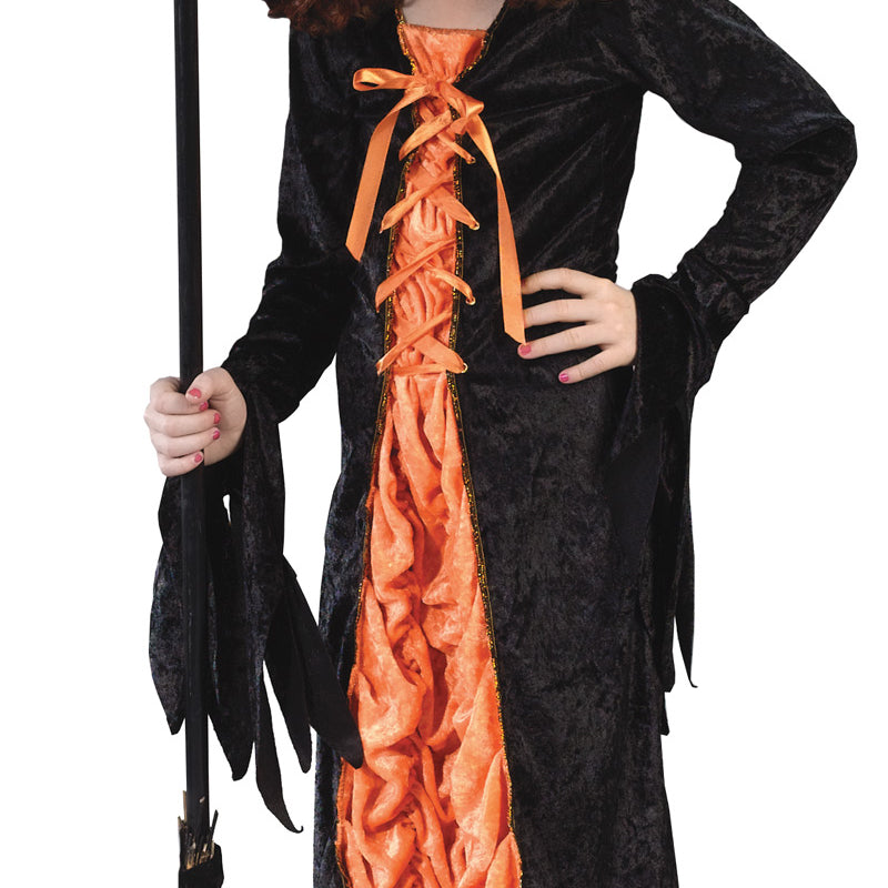 Witch Mystic Orange Child Costume