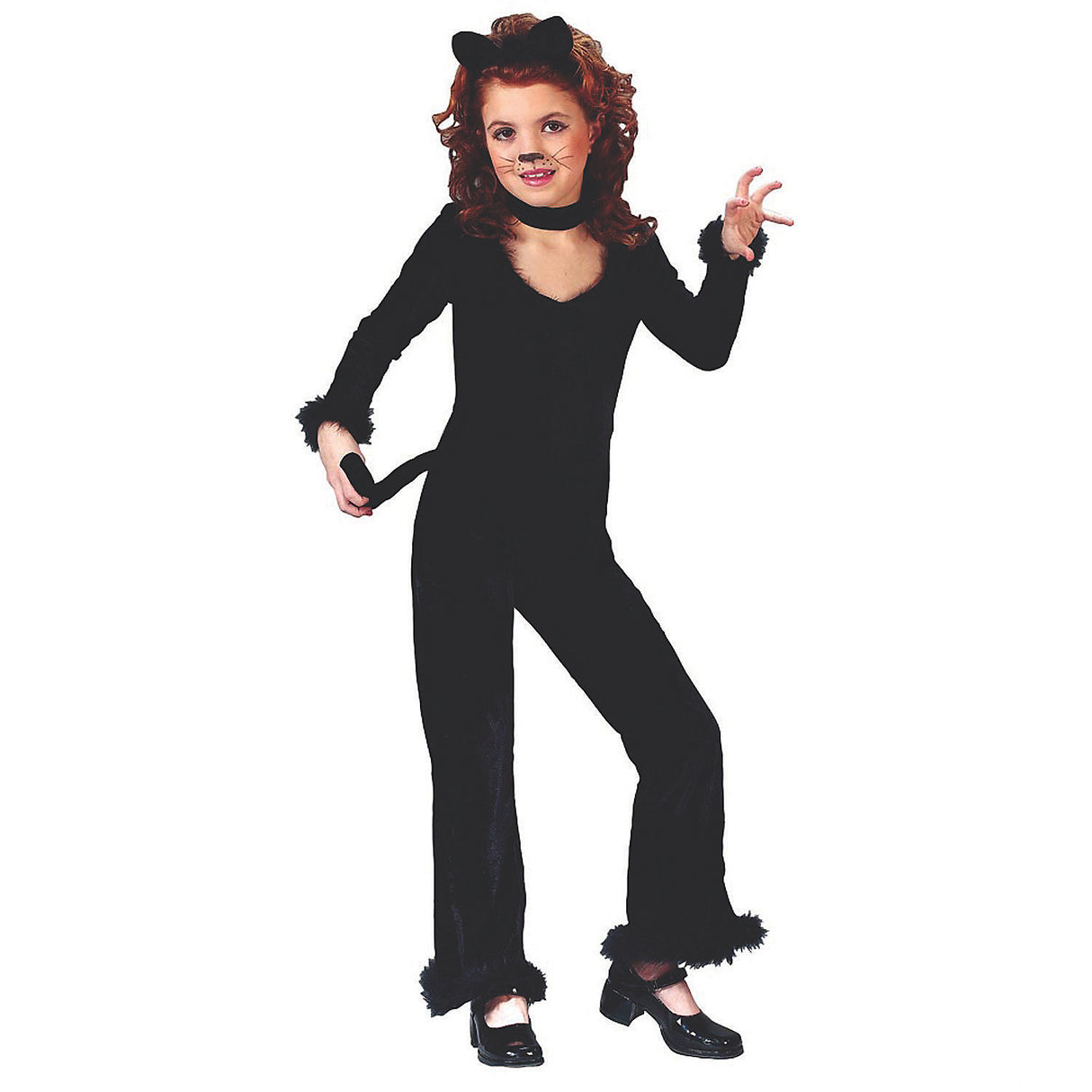 Playful Girl's Kitty Costume for Halloween Parties Trick-or-Treating and Dress-Up Play