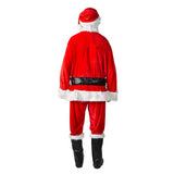 Complete Velour Santa Suit Costume for Christmas Parties and Holiday Celebrations