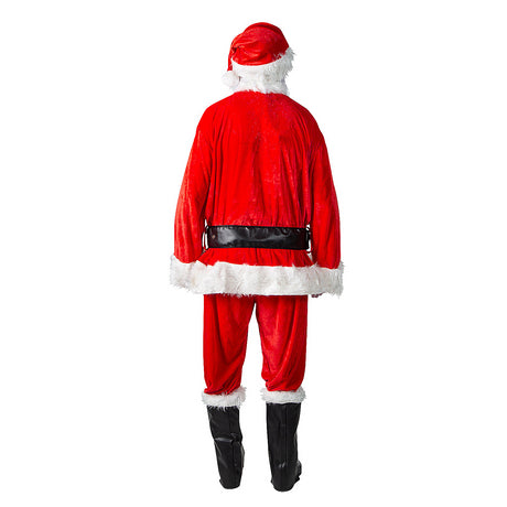 Complete Velour Santa Suit Costume for Christmas Parties and Holiday Celebrations