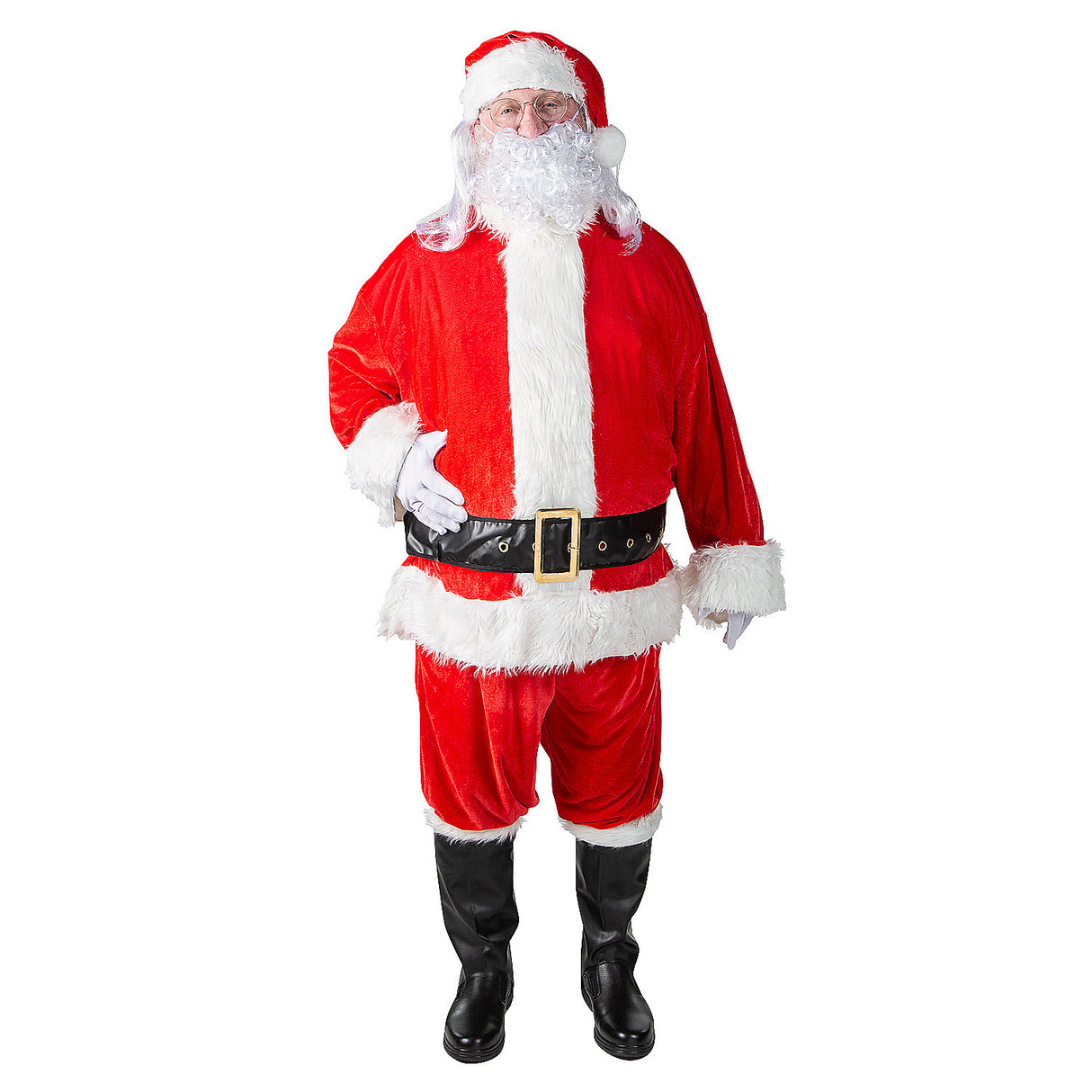 Authentic Men's Santa Suit for Holiday Celebrations Christmas Parties and Festive Events