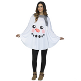 Snowman Poncho Adult Costume