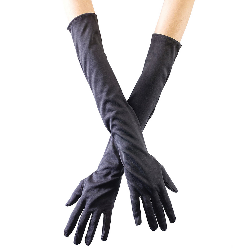 Stylish Gloves Opera Black for Costume Parties Halloween Events and Theatrical Performances