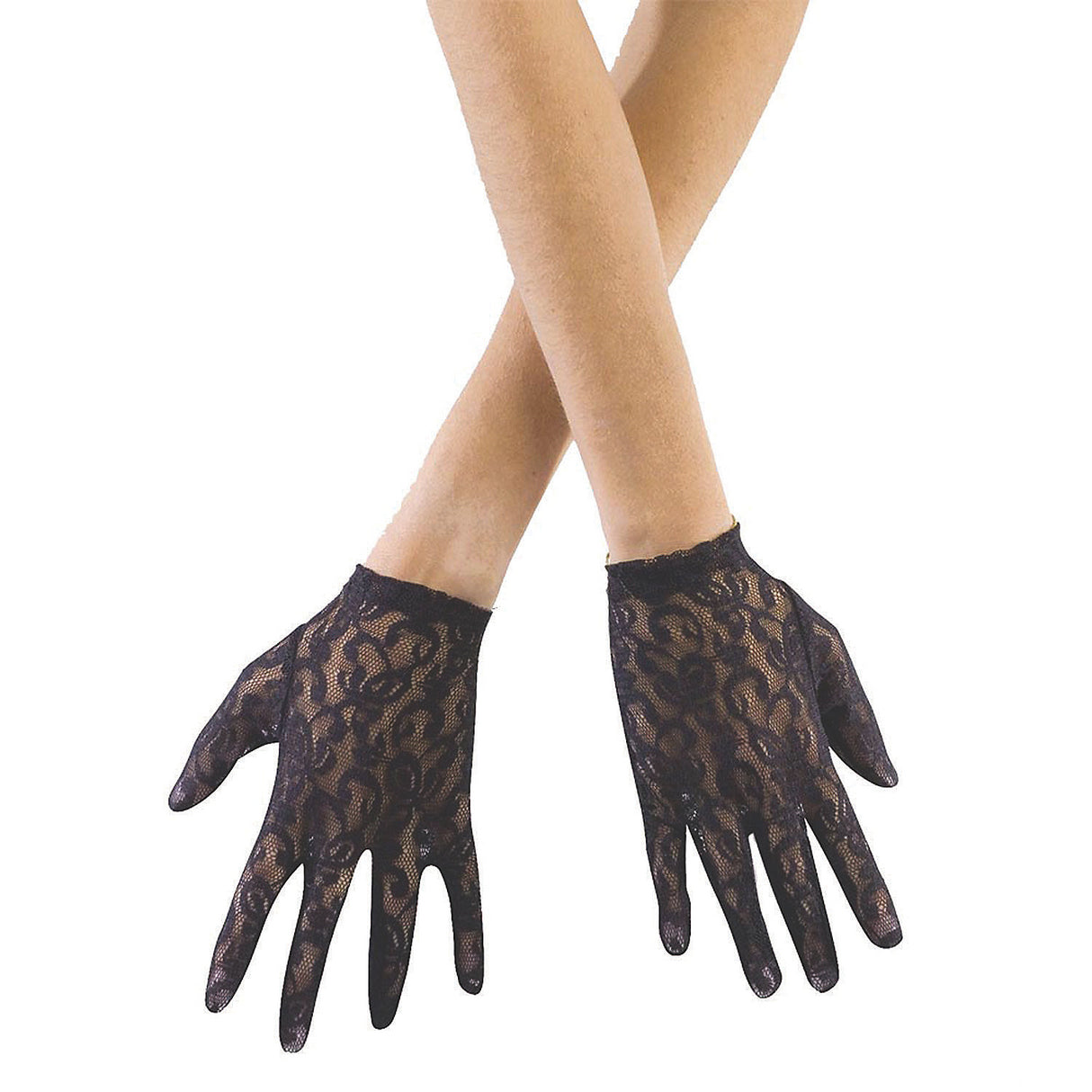 Elegant White Lace Gloves for Halloween Parties Dressy Events and Fairy Tale Costumes