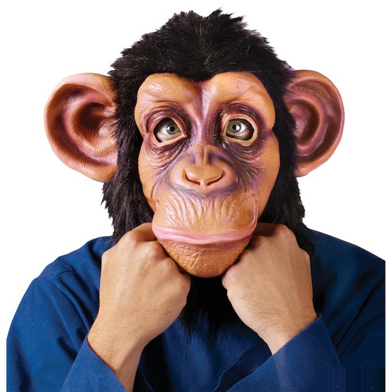 Comic Chimp In Lazy Song Mask