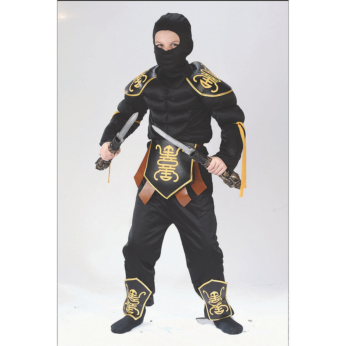 Boy's Ninja Warrior Costume for Halloween Parties Dress Up and Themed Adventures