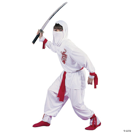White Ninja Deluxe Child Costume