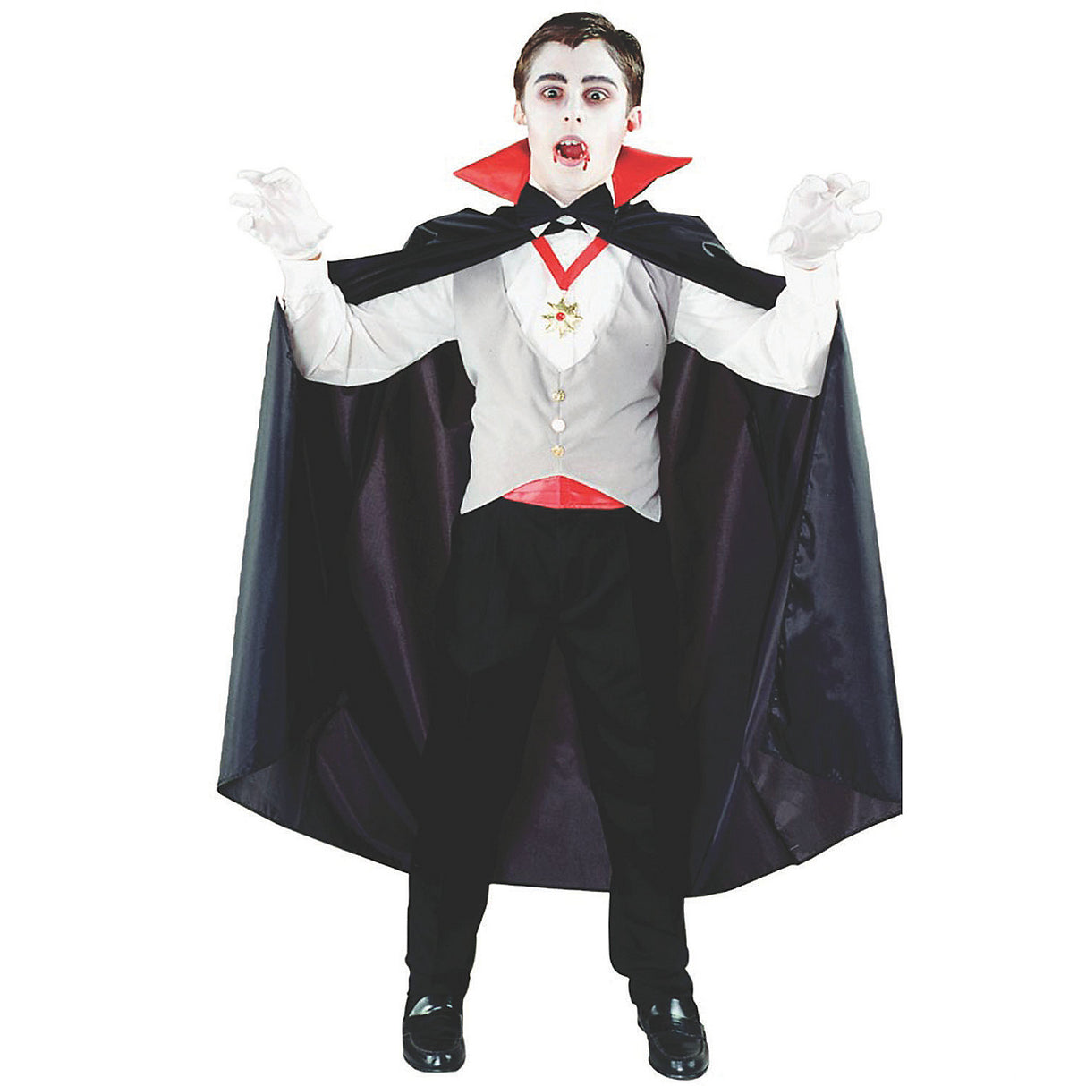 Classic Boy's Vampire Costume for Halloween Parties and Trick-or-Treating Fun