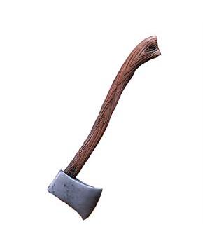 24" Wooden Axe Halloween Prop – Plastic Realistic Costume Accessory