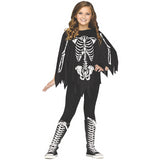 Comfortable PonChildo Skeleton Child Costume for Halloween Parties Family Activities and Creative Dress Up