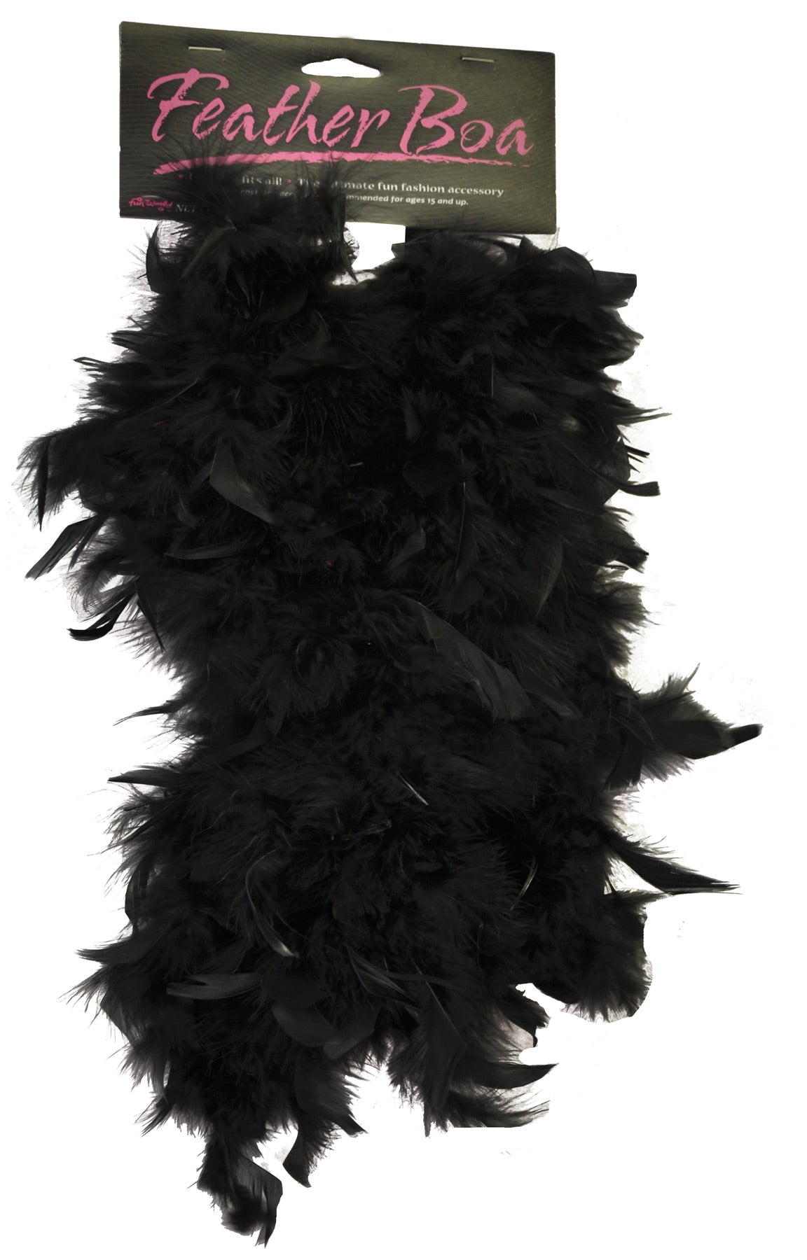 5 Foot Black Feather Boa for Flapper Costumes Parties and Themed Events