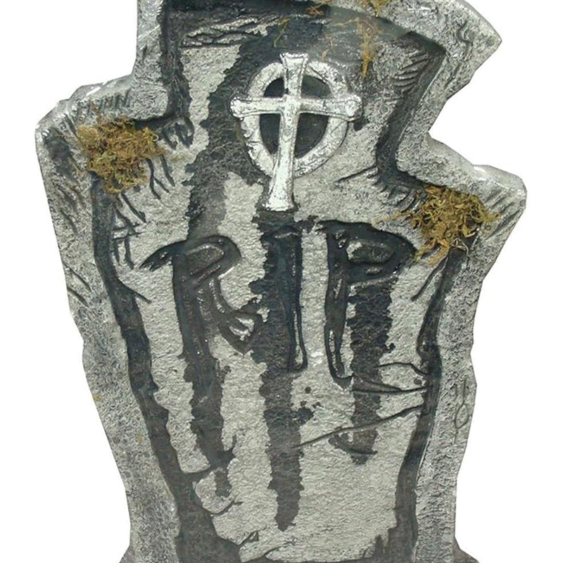 Realistic Tombstones Rip Foam Decoration for Halloween Haunted House and Spooky Graveyard Scenes