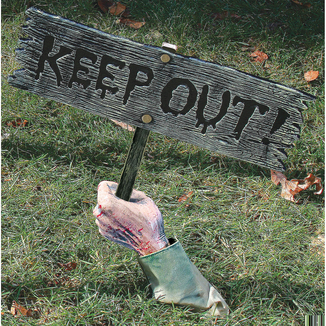 Keep Out Warning From Below!