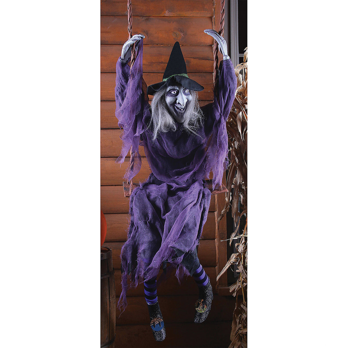 Spooky Witch 60-Inch Swinging Dead for Halloween Decor and Haunted Houses