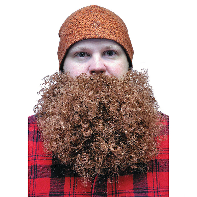 Brown Big And Curly Beard for Halloween Costume Parties and Character Transformations