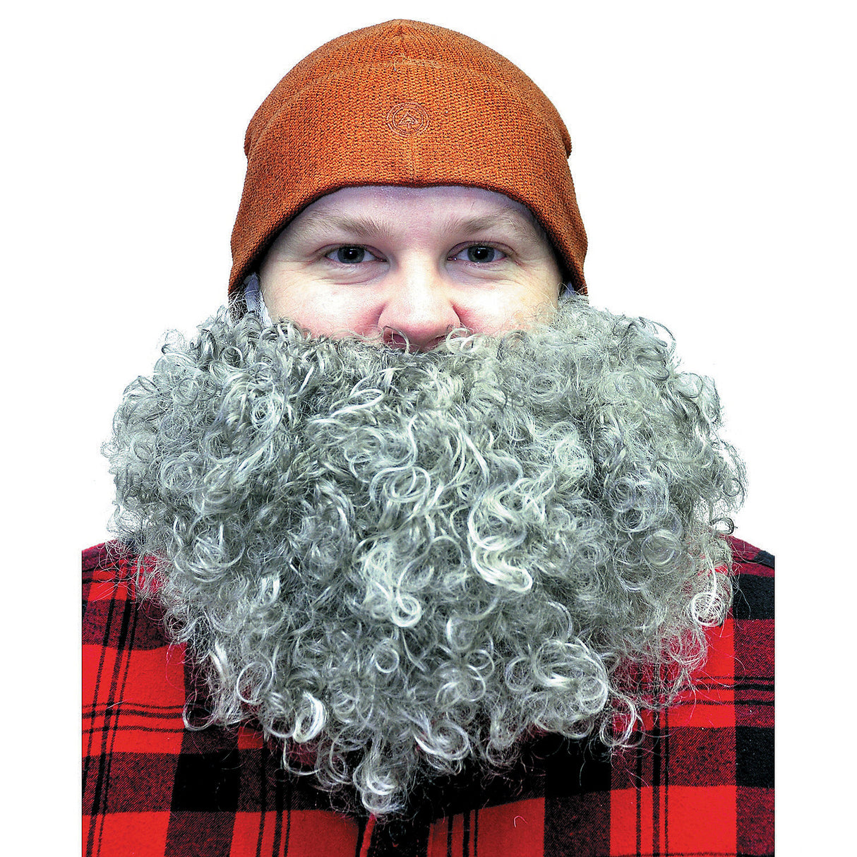Big And Curly Grey Beard for Lumber Jack Pirate Costume and Halloween Events