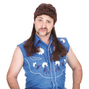 Mullet Super Brown Wig