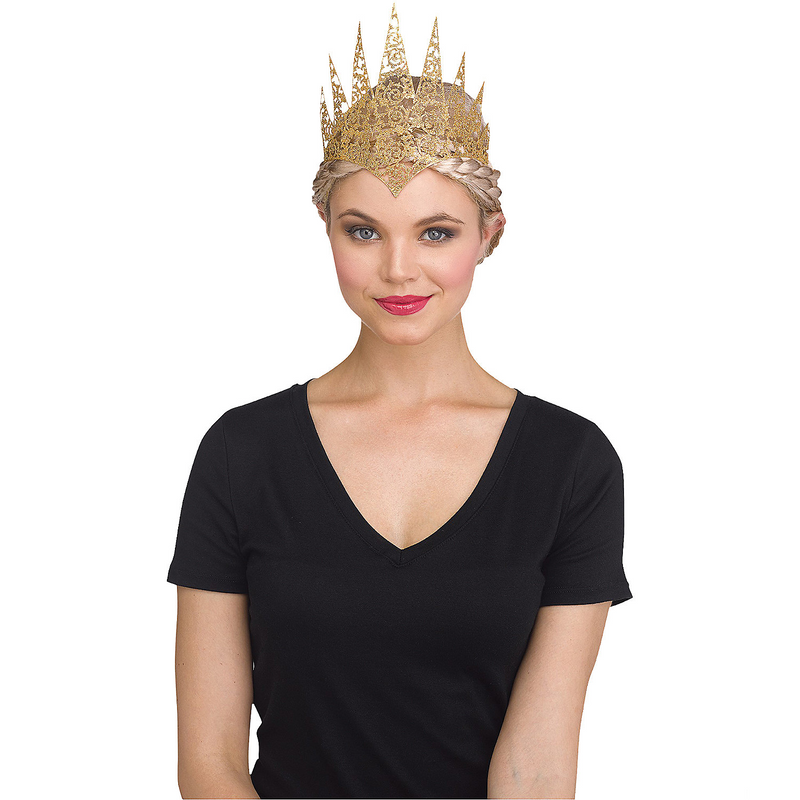 Gold Flexible Glitter Crown for Holiday Celebrations Parties and Festive Occasions