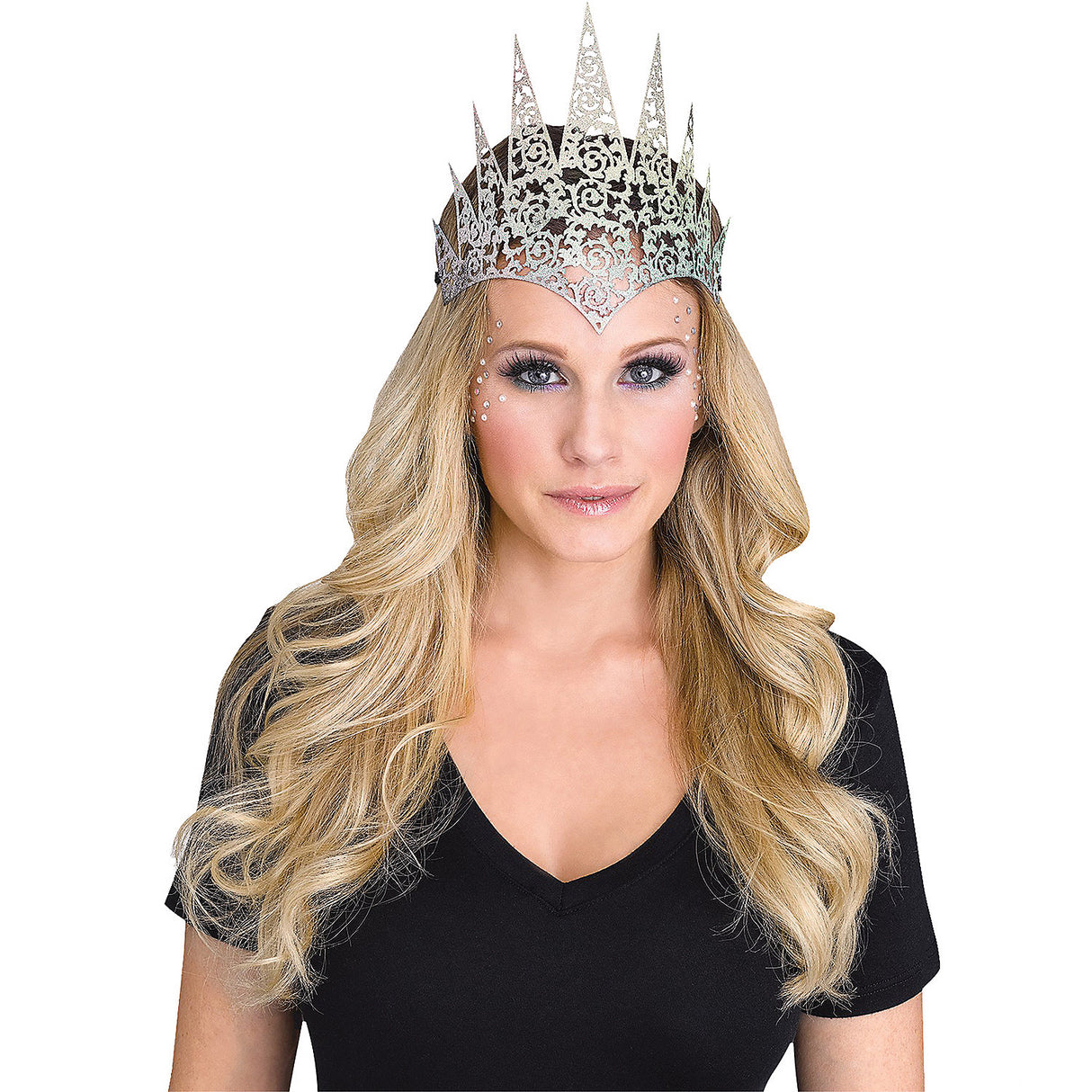 Holographic Flexible Glitter Crown for Fashion Parties and Special Celebrations