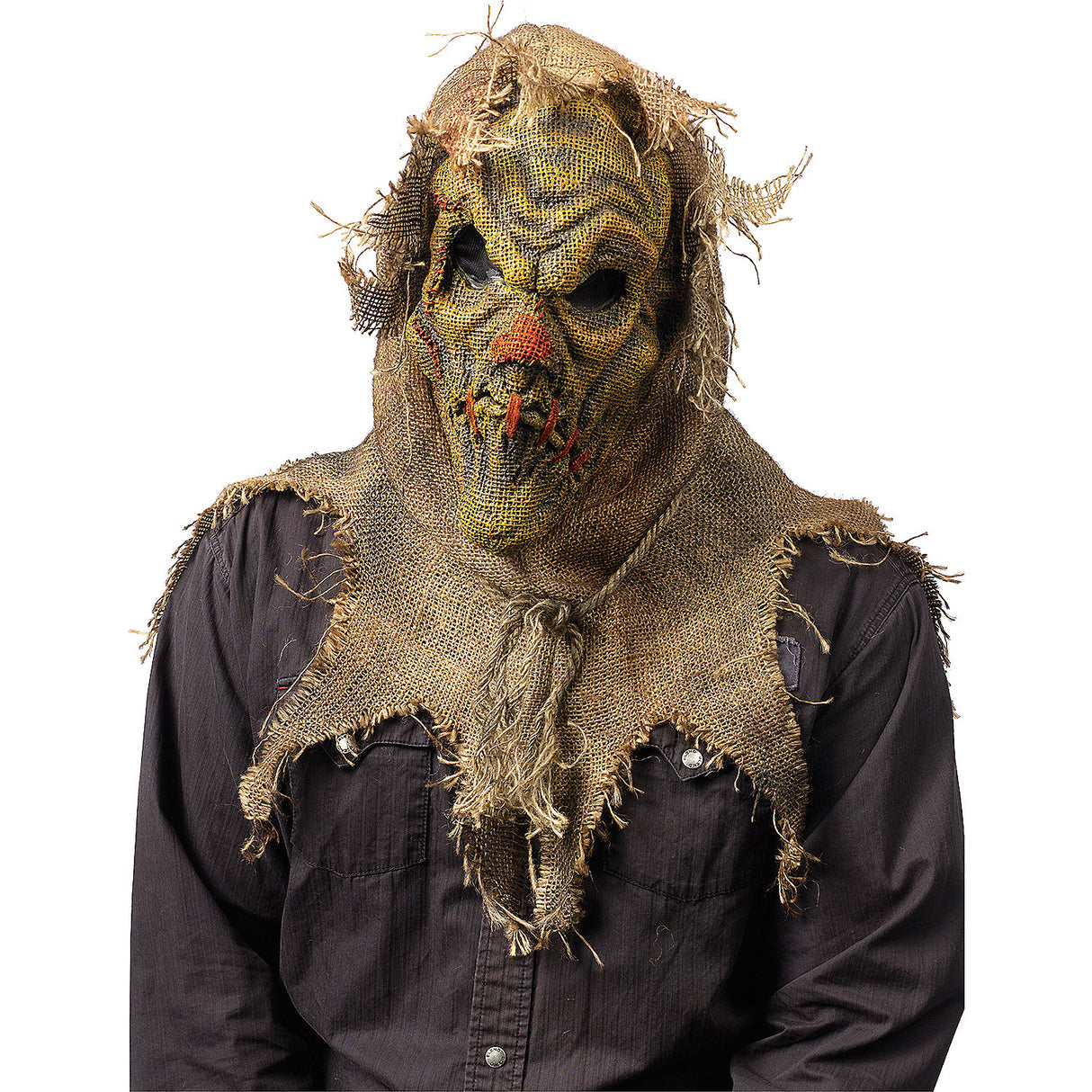 Scarecrow Natural Mask for Halloween Costume Parties and Spooky Events