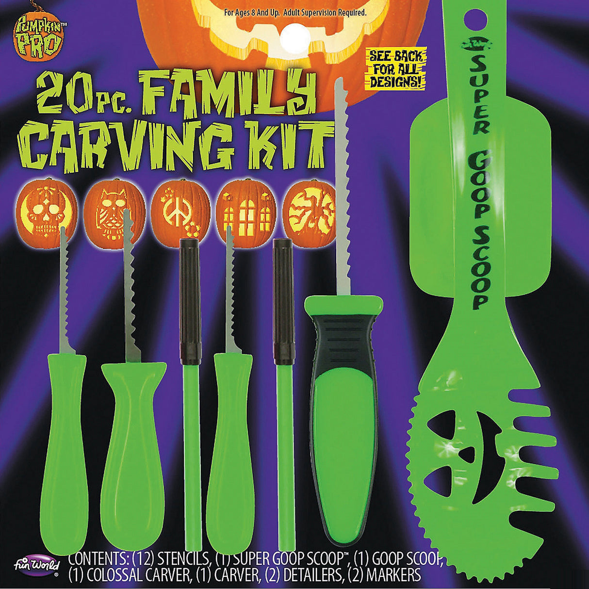 Premium Pumpkin Carving Set for Halloween Parties Fun Family Activities and Creative Jack-O-Lantern Designs
