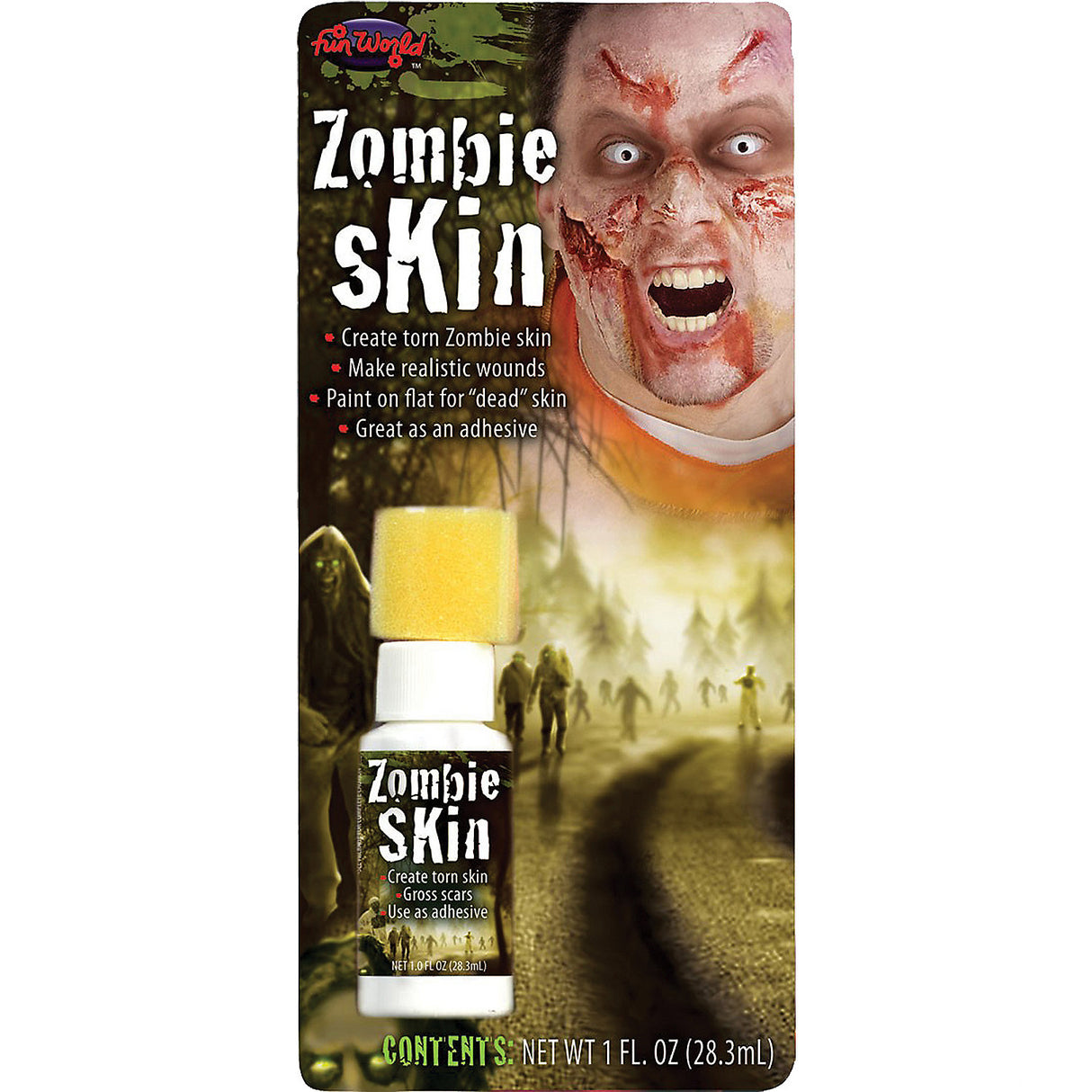 Liquid Latex Fake Skin for Zombie Ghost Skeleton Makeup and Theatrical Effects
