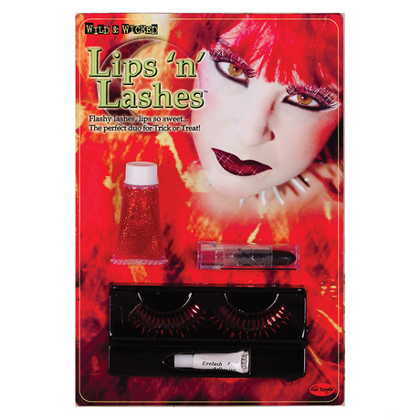 Lips And Lashes Devil Red