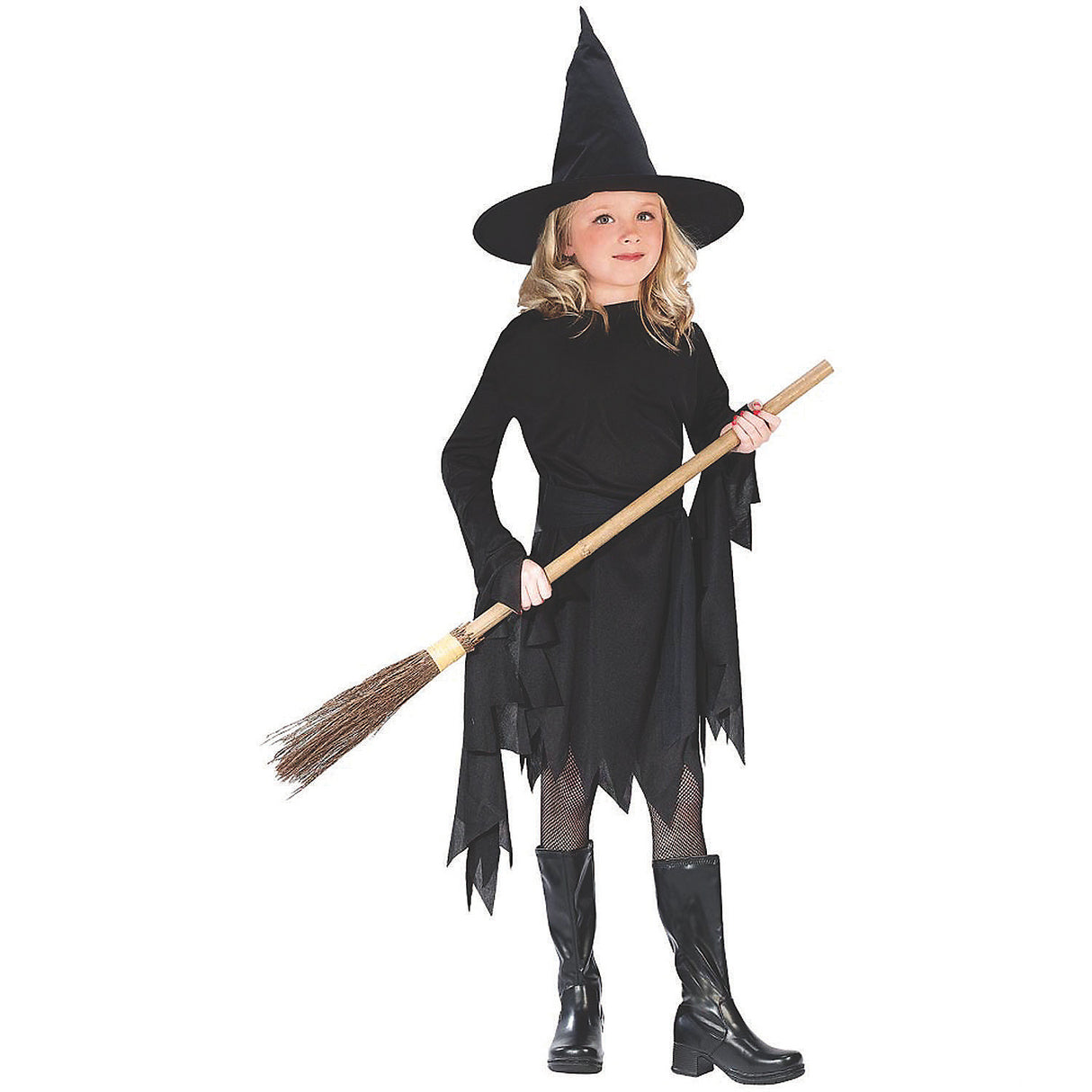 Enchanting Girl's Classic Witch Costume for Halloween Parties and Trick or Treating