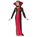 Elegant Girl's Victorian Vampiress Costume for Halloween Themed Parties and Dress-Up Events