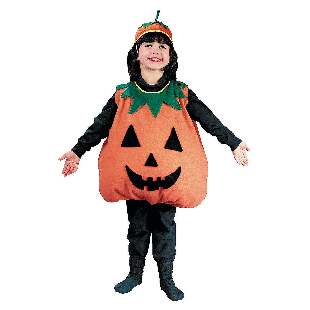 Adorable Plump Pumpkin Toddler Costume for Halloween Parties and Family Themes