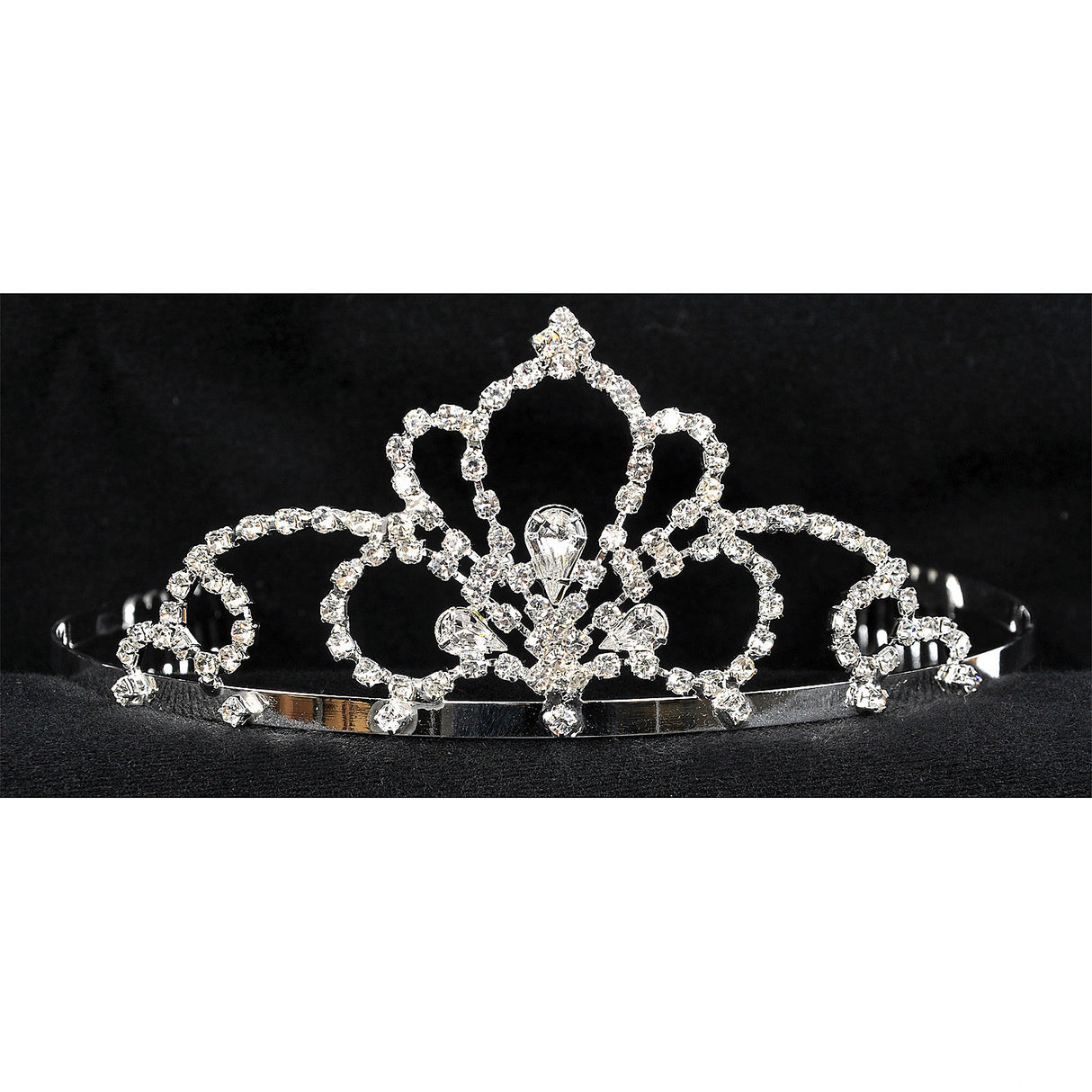 Elegant Rhinestone Tiara for Costume Events Weddings and Formal Celebrations