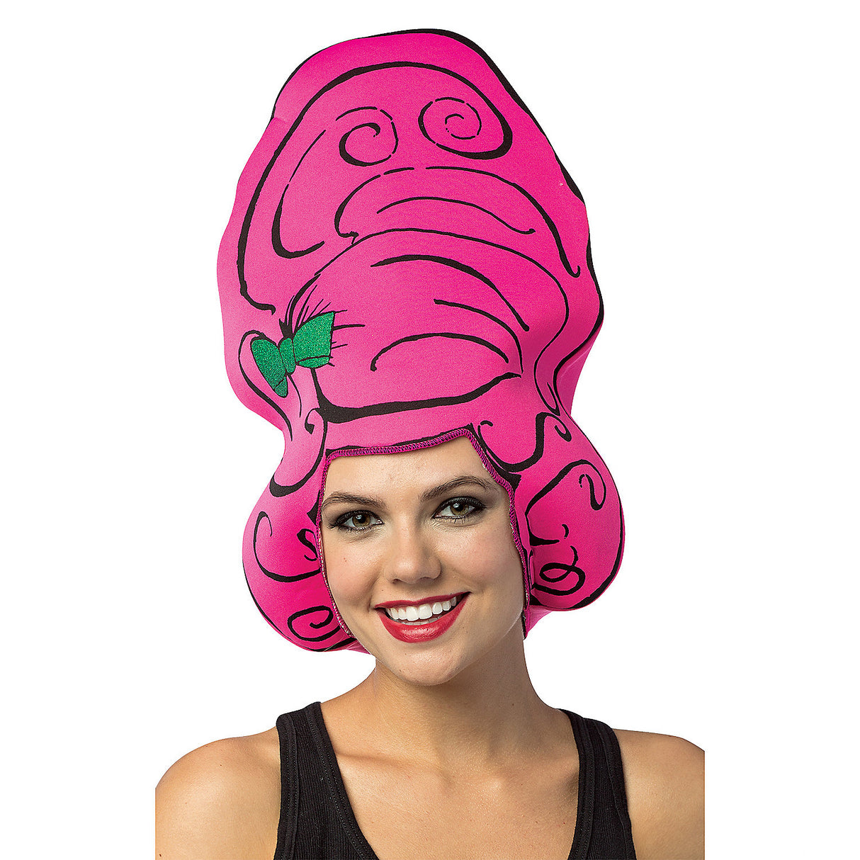 Comical Beehive Pink Foam Hat for Themed Parties Costume Events and DIY Play