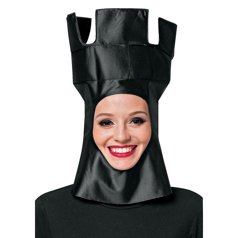 Clever Chess Rook Adult Mask for Game Nights and Themed Parties