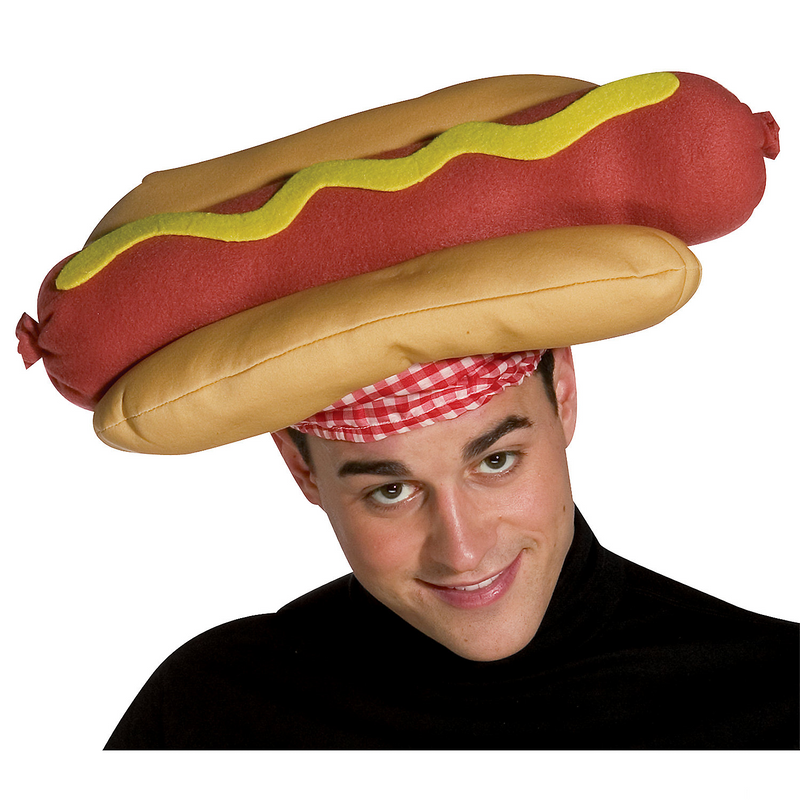 Funny hot dog Halloween costume hat