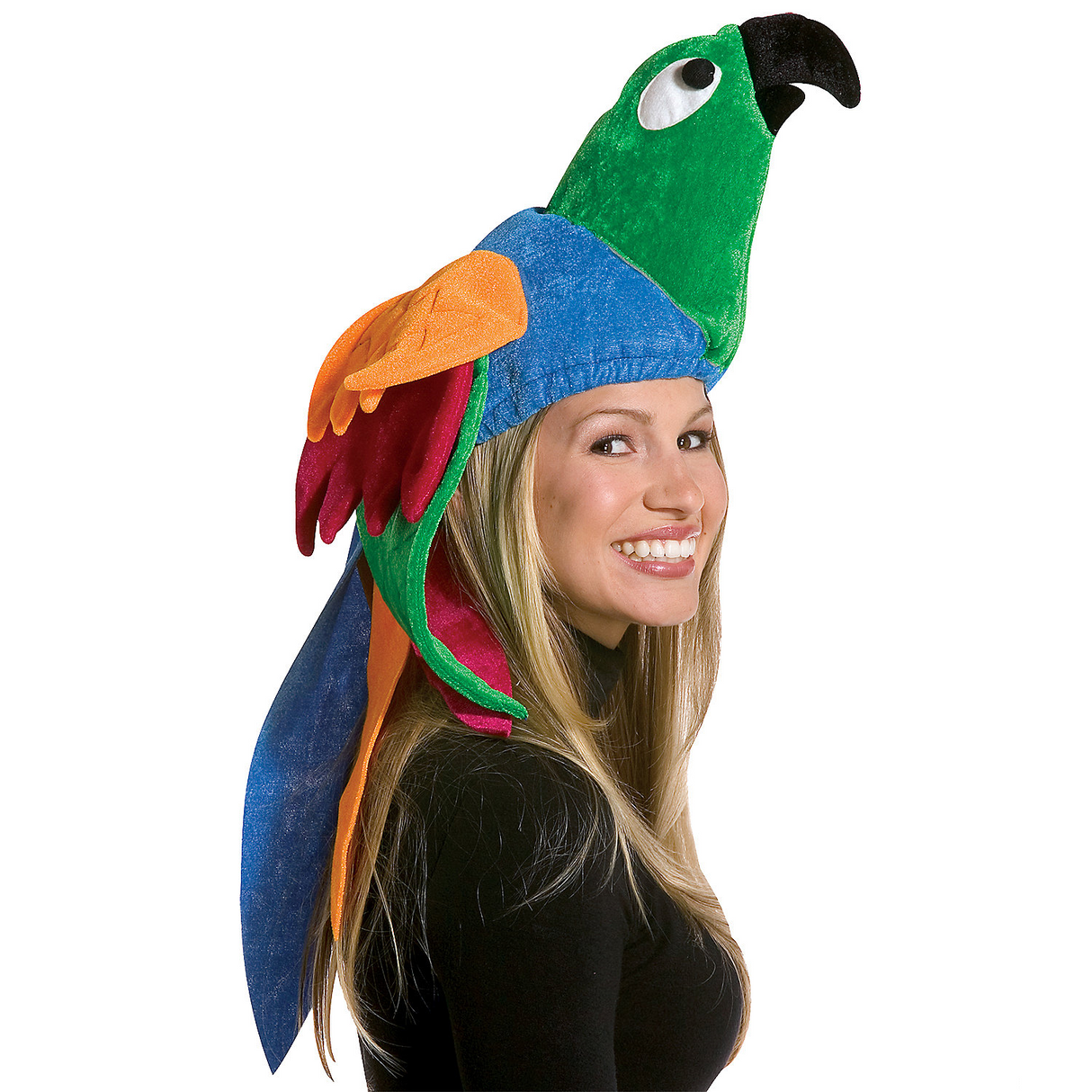 Colorful Parrot Hat for Tropical Fun Exotic Parties and Beach Themed Celebrations