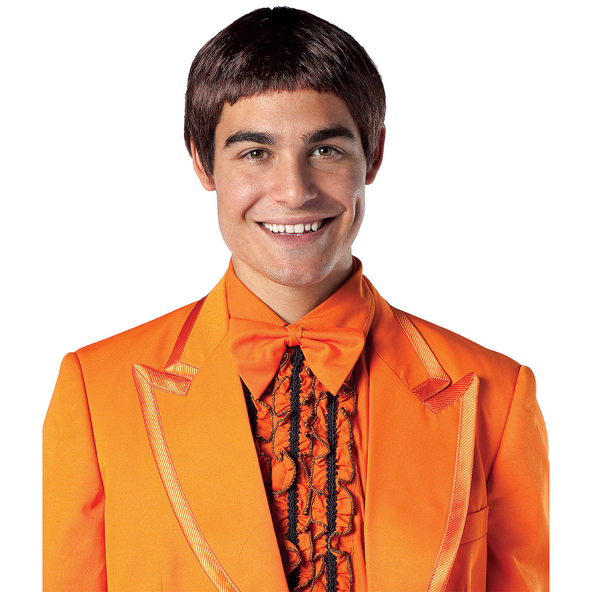 Classic Goof Ball Brown Wig for 60s Themed Parties and Costume Events