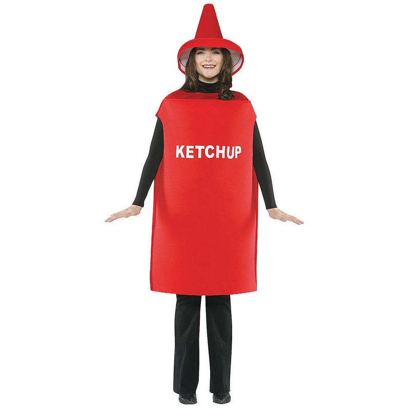 Fun Adult Ketchup Costume for Halloween Parties Food Themed Events and Group Celebrations