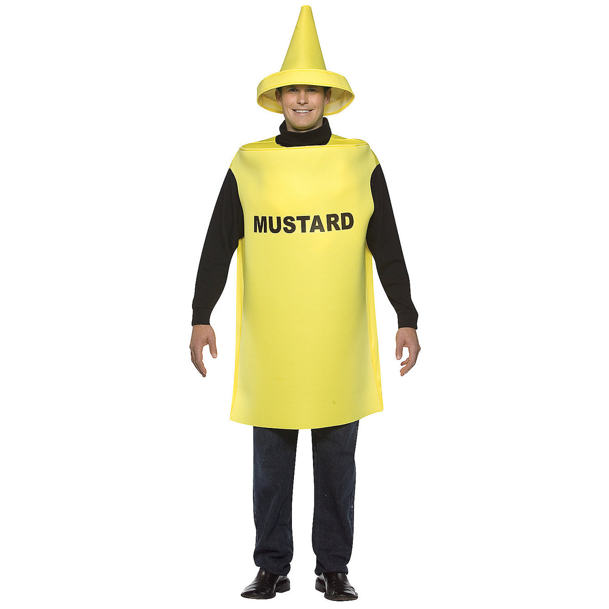 Funny Adult Mustard Costume for Halloween Parties and Food-Themed Events