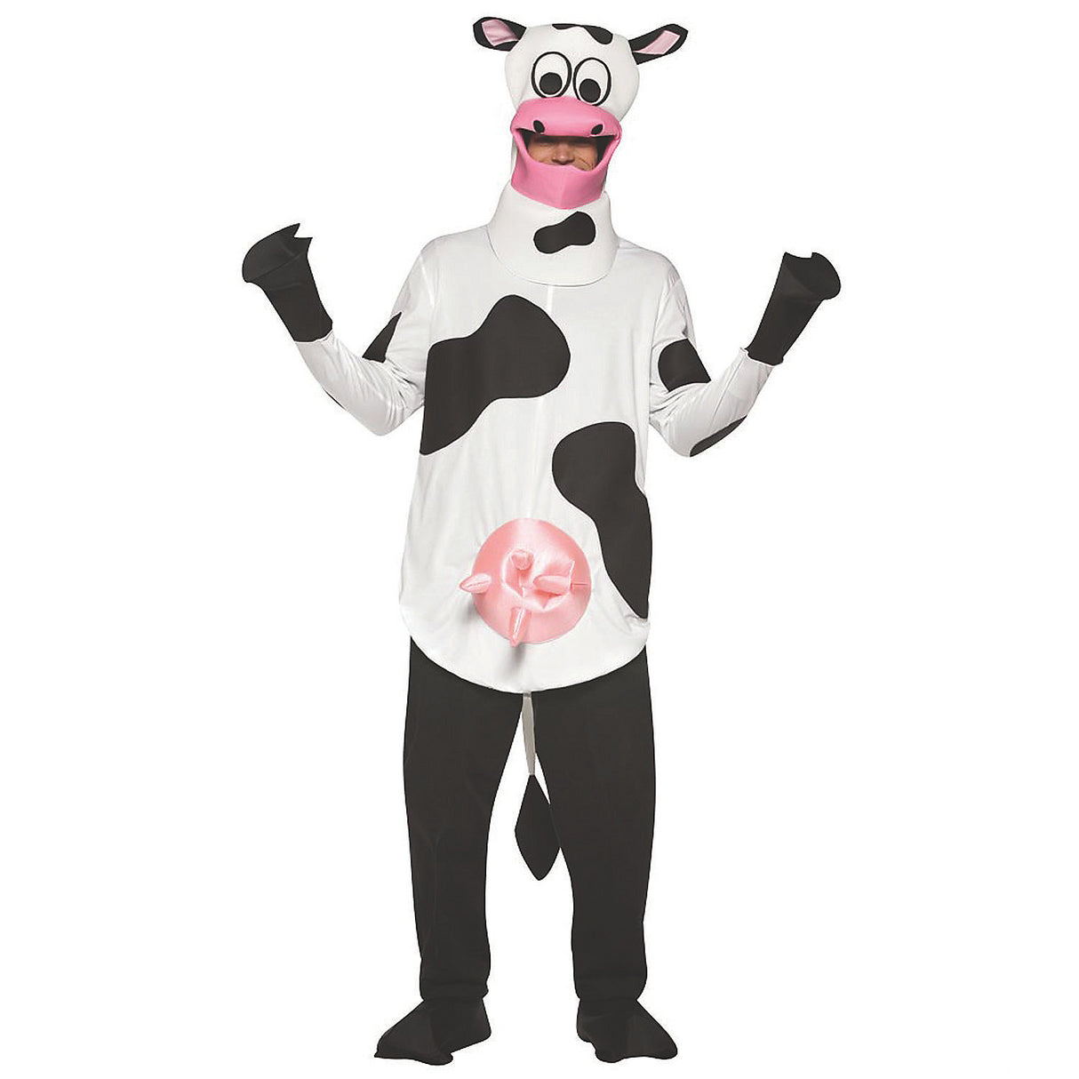 Funny Adult Cow Costume for Halloween Parties and Trick-or-Treating Events