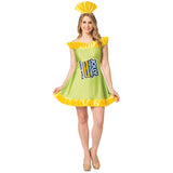 Ultra Cute Jolly Rancher Apple Dress Costume for Halloween Parties and Sweet Treat Themed Events