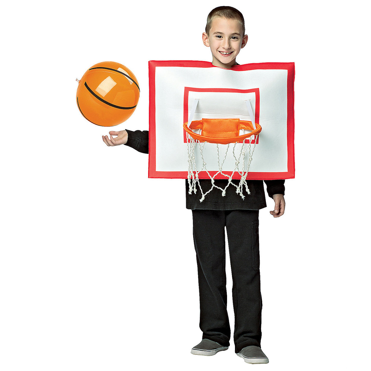 Interactive Basketball Hoop Child Costume for Halloween School Events and Creative Play