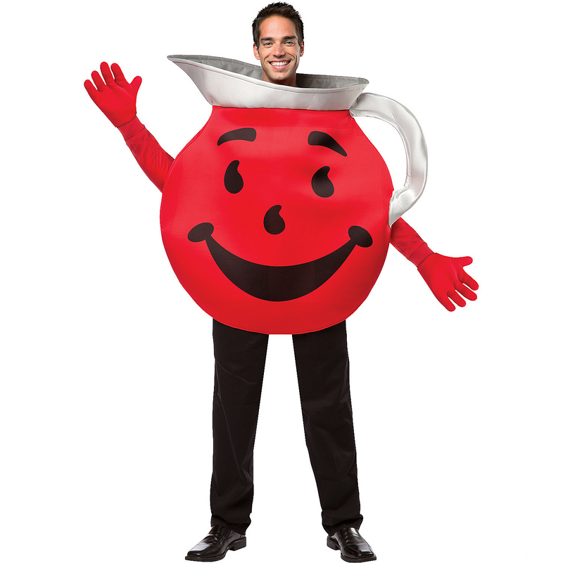 Humorous Adult Kool Aid Costume for Halloween Parties and Funny Character Events