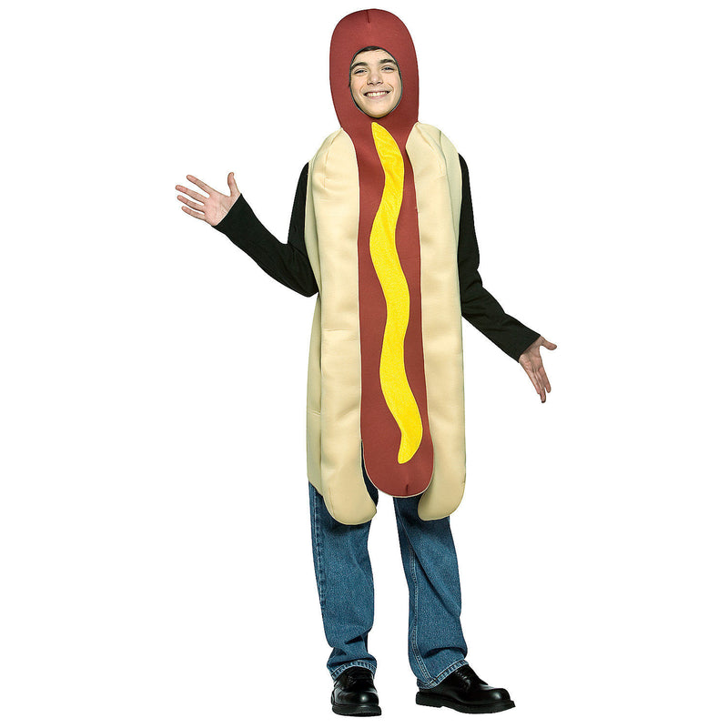 Creative Hot Dog Teen Costume for Halloween Parties and School Dress Up Events
