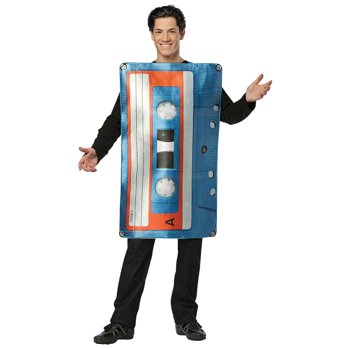 Fun Get Real Cassette Tape Costume for Halloween Parties Theme Events and Creative Celebrations