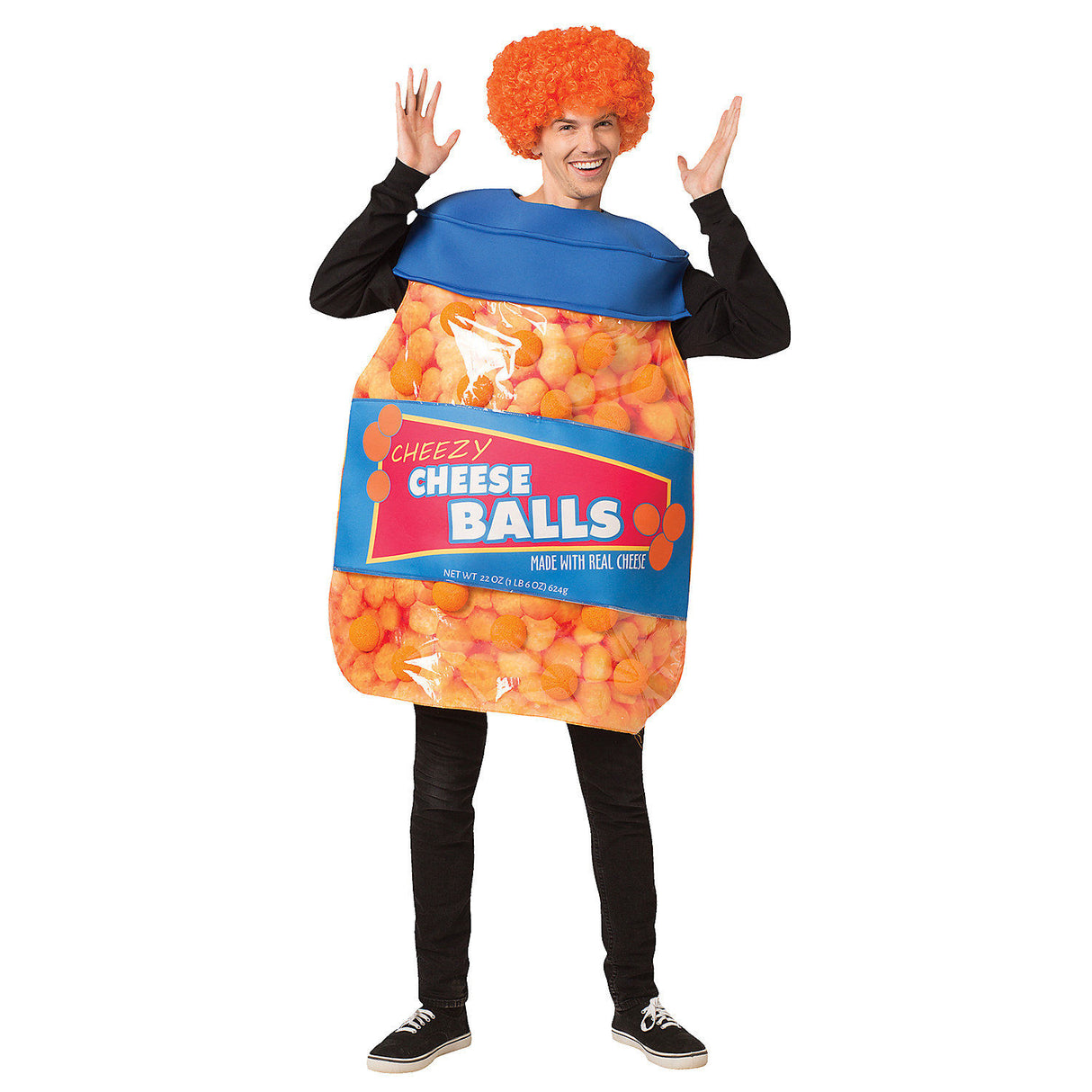 Funny Cheeseballs Adult Costume for Halloween Parties Group Events and Fun Celebrations