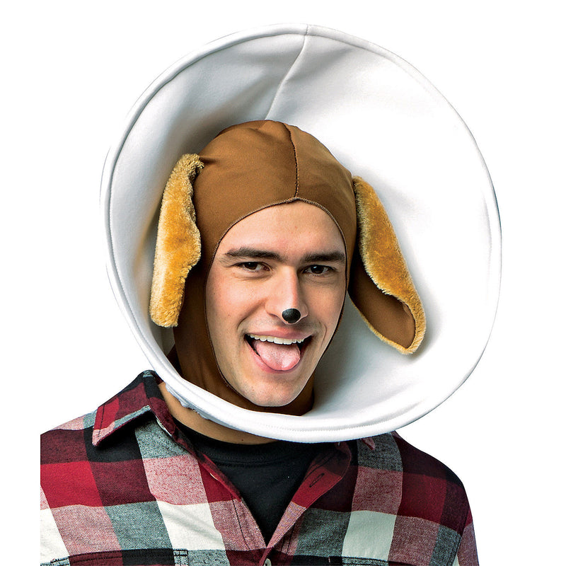 Costume Dog In Cone Headpiece for Funny Pet Parties Halloween Events and Creative Dress Up