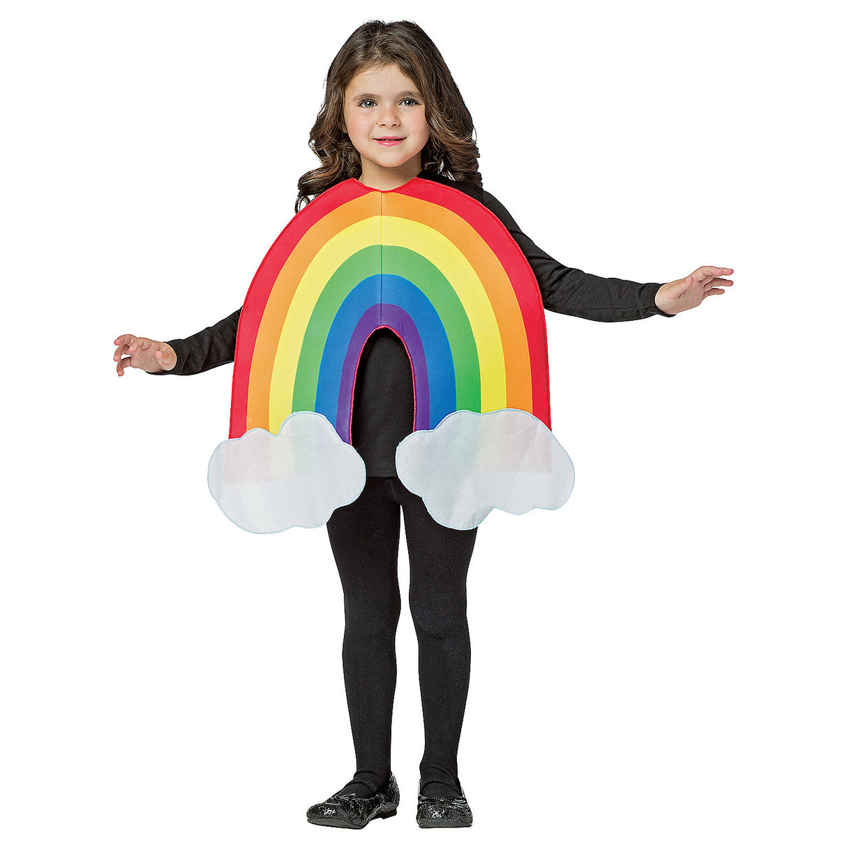Colorful Rainbow Child Costume for Halloween School Events and Creative Playtime Adventures